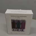 Shampoo and Conditioner Dispenser,Shower Soap Dispenser 3 Chamber No Drill Wall-Mounted for Bathroom & Hotel Leak-Proof Pumps, for Thick Liquids Like Conditioner - 1050ML High Capacity, Gun Gray