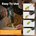 Strong Magnetic Screw Ring: 1/4 Inch/ 6.35 mm Universal Magnetic Screw Holder - Removable Magnetic Screwdriver Drill Bit Holder for Hex Screwdriver and Power Bits(2 Pcs)
