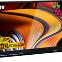 Hosyond 7 Inch IPS LCD Touch Screen Raspberry Pi Monitor Display 1024600 Capacitive Screen HDMI Monitor Compatible with Raspberry Pi 5/4B/3B+, BB Black, Windows 10 8 7