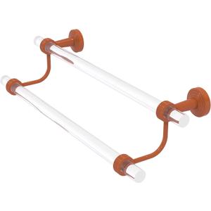 Allied Brass PB-72G-18-ASP Pacific Beach Collection 18 Inch Double Towel Bar with Grooved Accents, Autumn Sparkle