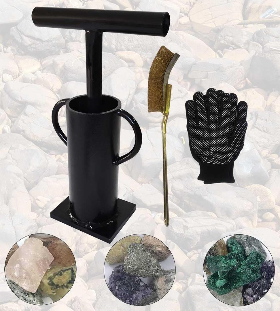 Rock Crusher Manual Hand Ore Crusher Glass Breaker Heavy Duty Frit Maker Mining Pulverizer Gold Prospecting Rock Hound