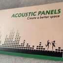 TO-TH Large Acoustic Panels Noise Reducing Sound Wall Panel 10 Pack, Black, 10 pcs - 47.2'' * 23.6''