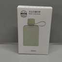 Modern Small Flask with Silicone Sleeve Mini Portable Travel Liquor Flask Clear Tritan Plastic Water Bottles, 8.2oz BPA Free Pocket Drinking Alcohol Flask for Outdoor (Black)