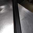 ChrisDowa Cordless Zebra Blinds for Windows, Dual Layer Free-Stop Light Filtering Window Roller Shades, Pull Down Privacy Zebra Shades for Home, Office, Bedroom, Door (72" W x 72" H, Black)