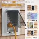 2Pcs Recessed Outlet Box Cover, DBVC-1 Replacement Cover, UV Rated, Weather-Proof, Type 3r Enclosure Cover Compatible with DBVR/DBVS/DBVM Series, 60VC, and Other Outlet Box.