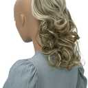 CAISHA 12" Hair Piece Braid Ponytail Extension Voluminous Wavy Light Brown Light Blond Mix PH216