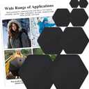 Down Jacket Repair Patches, Self Adhesive Nylon Repair Patch, Pre-Cut Waterproof Repair Patches for Down Jackets Coats Clothing Tents Sleeping Bags,Black 8pcs