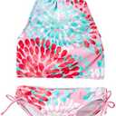 Kanu Surf Girls Daisy UPF 50 Beach Sport Halter Tankini 2-Piece Swimsuit, Size 10