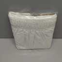 FreshCulture Elastic Wrap Around Bed Skirt - Easy Fit with 18-Inch Tailored Drop, Hotel Quality Dust Ruffle for Full Size Bed (Ivory)