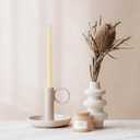 12 Pack Ivory Taper Candles 10 inch - Taper Candles Dripless, Smokeless, Unscented - 8 Hours Long Burning - Hand Poured Tall Candlesticks - Perfect for Home Decor, Weddings, and Special Occasions