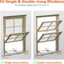 LuckIn No Drill Window AC Support Bracket, Fits Single & Double-Hung Windows, Holds up to 220lbs, for 5,000-24,000 BTU Units, Heavy Duty & Adjustable