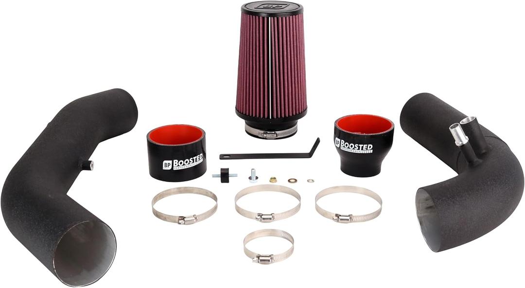 Boosted Performance 2.3L Ford Mustang EcoBoost Performance Cold Air Intake (2015-2023) Big Performance Gains Up To 15WHP + 20WTQ (Red Filter)