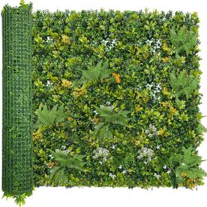 ODTORY Artificial Boxwood Hedges Panels Roll:54'' x 120'' UV-Anti Faux Greennery Grass Wall Privacy Backdrop Fence Screen for Garden Fence Covering Privacy, Outdoor Indoor Home Decor
