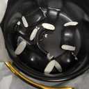 LUKA 6 Ounce Ceramic Stackable Black and White Checkered Espresso Cups with Saucers and Metal Stand Set of 4, Cappuccino Cups Set for Coffee Drinks, Latte, Cafe Mocha and Tea