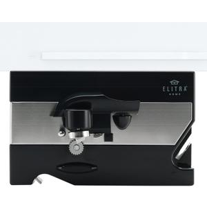 ELITRA HOME 3 in 1 Under the Cabinet Electric Can Opener, Blade Sharpener, Bottle Opener, Under The Counter Mount, For Large And Small Cans (Black)