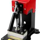 Mini Manual Heat Press Machine,Dual Heated Plates Hot Press Machine 110V 400W LCD Controller for Heat Transfer,Sublimation Print and More