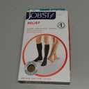 JOBST Relief 20-30 mmHg Compression Stockings, Knee High, Closed Toe | Compression Socks for Women/ Men for Tired, Aching or Swollen Legs (Medium Regular, Beige)