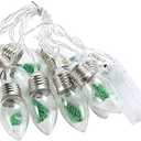 Christmas Tree String Snow Globe Lights - Christmas Tree Snow String LED Lights Bright Christmas Lights Christmas Party Lighting, Xmas Festival Party Decoration Gift