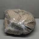 YnM Chunky Throw Blanket, Medium-Weight, Hand Knitted, Skin Friendly, Ventilated and Breathable, Machine Washable, Home Dcor Piece for Couch, Sofa and Bed (Beige, 50x70 Inch)