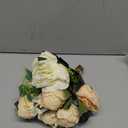 ShengyuanLouiesya Artificial Flowers Fake Silk Peony Flower Bouquet Floral Plants Decor for Home Garden Wedding Party Decor Decoration (Champagne Cream)