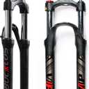 BUCKLOS 26 MTB Suspension Fork Travel 100mm, 28.6mm Straight Tube QR 9mm Crown Lockout Aluminum Alloy XC Mountain Bike Front Forks