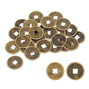 Beistle 57856 Authentic Chinese Good Luck Coins, 1 Inch, 10 Coins in Package