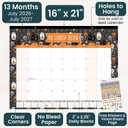bloom daily planners Desk Calendar 2026-2027 - Academic Year Large Wall Calendar (July 2026 - July 2027) - 21 x 16 Desktop & Hanging Monthly Planner with Stickers for Home or Office - Holiday Icons