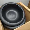 ARBORA 26" Santorini Bowl 2-Pack with Classic Black Finish - Polyresin Indoor and Outdoor Planters, Durable, Weatherproof, Lightweight, Large Plant Pots for Patio, Garden, Deck, Entryway