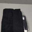 GLAMBURG 100% Cotton 2 Pack Oversized Bath Towel Set 28x55 Inches, Ultra Soft Highly Absorbant Compact Quickdry & Lightweight Large Bath Towels, Ideal for Gym Travel Camp Pool - Black