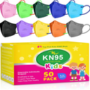 50 Pack KN95 Kid Masks Children Small Size Kids Breathable, Packaging May Vary