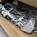 6.5Ft Flocked Pop up Christmas Tree,Prelit 200 LED Lights,1 Minute Pull up,Fully Decorated 86 Ornaments,8 Mode Warm White Light&Timer,Foldable Xmas Tree Fire-Resistant Collapsible Outdoor Indoor Decor