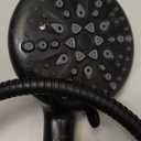 Cobbe High Pressure 9 Functions Shower Head with handheld - Luxury Modern Black Look, Built-in Power Spray to Clean Corner, Tub and Pets, Stainless Steel Hose Adjustable Bracket(Matte Black)