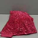 Hot Pink Christmas Tree Skirt Sequin 60 Inch Tree Skirt Large Velvet Christmas Tree Skirt Sparkle Fuchsia Xmas Tree Skirts Metallic Christmas Tree Base Cover Skirt for Fall Party Santa Decor