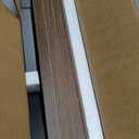 TEAMIX 42 inch Large [Dual] [Monitor] [Riser],Rustic Brown Extra Long TV [Stand Wood & Steel Desktop [Riser] with Storage for [Dual] Screen Office Desk Organization