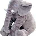 Ryttir 24 Inch Fuzzy Large Elephant Stuffed Animal, Soft Stuffed Elephants Plush Toy Cuddly Bedroom, Funny Elephant Gifts for Women Girls Boys
