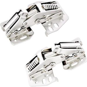 Qrity 2 PCS Cabinet Hinges Heavy Duty Lid Stay Hinges, Soft Close Lid Hinge, Furniture Door Lift Stay Support Hinge