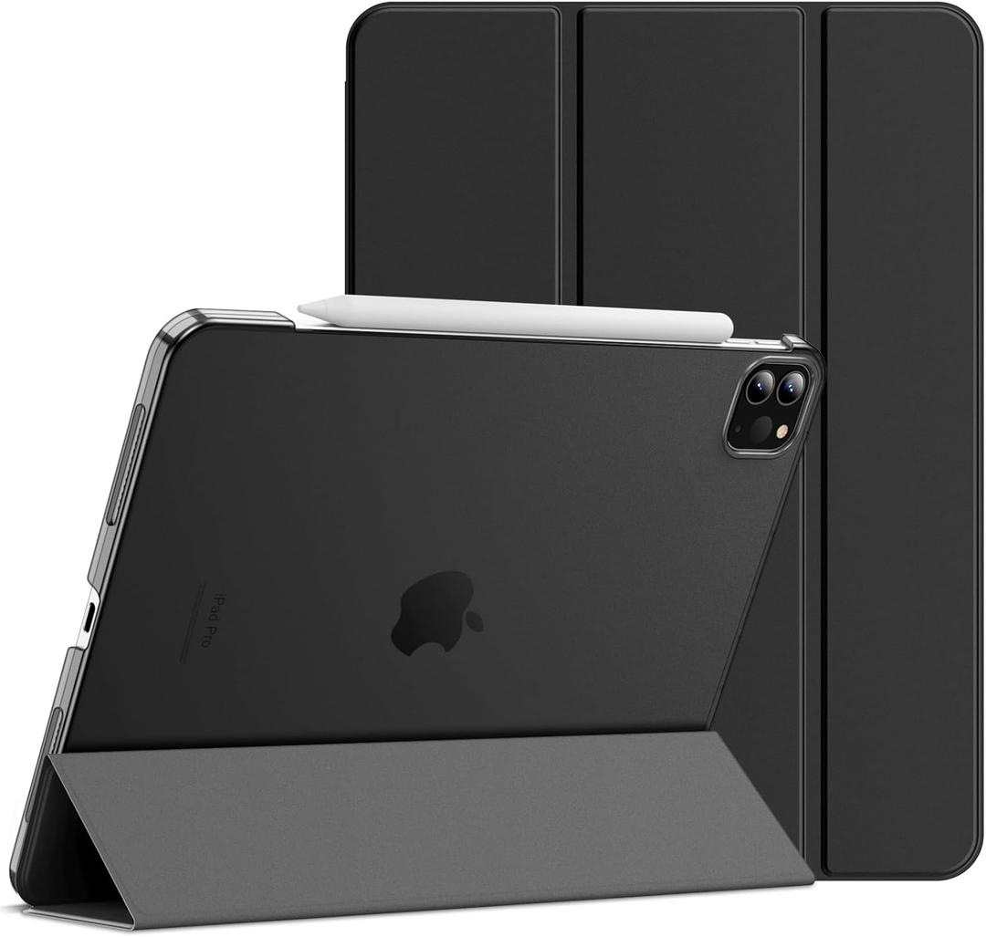 JETech Case ONLY for iPad Pro 11-Inch, 2022/2021/2020/2018 Model, Compatible with Pencil, Cover Auto Wake/Sleep (Black)