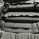 Throntrax Camping Sleeping Pad - Ultralight Camping Mat with Pillow Built-in - 3.1" Thick | Self-Inflating & Suitable for All Seasons - Compact Sleeping Pad for Camping - Green, Full