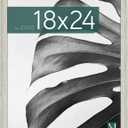 MCS Studio Gallery 18x24 Poster Frame Gray Woodgrain Engineered Wood, Vertical & Horizontal Wall Hanging Large Picture Frame for Photos, Posters & Art Prints (1-Pack)