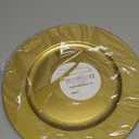 ELEGANT DISPOSABLES 13'' Party Chargers Large Plates & Platters Great for Elegant Party's Weddings Tableware Great for Serving dish Gold Pack of 6