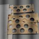 Queekay 1 Pcs Ice Cream Cone Holder Stand with 33 Holes Wooden Cone Holders for Party Waffle Displaying Buffet restaurant Food Catered Events Birthday Wedding Decoration