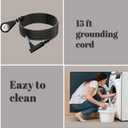 Grounding Sheet, Grounding Bed Sheets Earth Connected Grounding Flat Sheets for Better Sleep with Silver Fiber & Organic Cotton (90x35 inch) (Half, White)