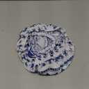 5 Pieces Bowl Covers Reusable, 5 Multi-Size Elastic Cloth Fabric Bowl Covers for Bread Proofing Stretch Food Covers Washable for Food Fruits Leftover (Blue)