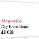 XBoard Magnetic Whiteboard 48 x 36, White Board 4 x 3, Dry Erase Board with Detachable Marker Tray