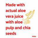Iberia Aloe Vera Drink With Chia, Mango, 16.9 Fl Oz (Pack of 8)