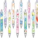 Tinlade 10 Pcs Christian Pens for Women Religious Ink Pens Easter Gifts Inspirational Quotes Bible Verse Ballpoint Funny Office Supplies for Women Men Coworker(Fresh Flower)