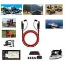 2 x 14 AWG SAE Extension Cable - SAE to SAE Power Automotive Extension Cable Quick Disconnect Wire Harness SAE Connector (3.2ft/1m)