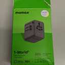 MOMAX Mini 7-in-1 Universal Travel Adapter, GaN 70W Dual AC, 3 USB-C PD & 2 USB-A QC, International Power Charger for 200+ Countries  Compact Travel Adapter for Laptop, Phone, UK/AUS/EU/JP Plug