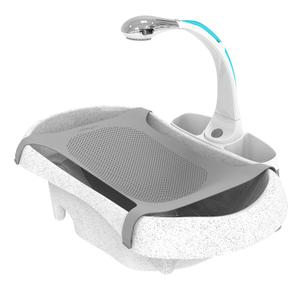 The First Years Rain Shower Baby Spa Bathtub Set Includes Infant Sling, Soothing Spray Shower Head, Fresh Water Tank and Built-in Soft Brush 3-in-1 Newborn to Toddler Design Baby Bath Essentials