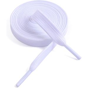 4 x VSUDO 5/16" Fine Weave Flat Shoe Lace Shoestring for Running Athletic Sneaker